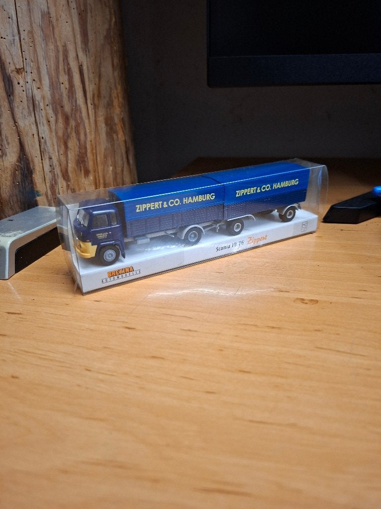 Brekina Scania LB 76 Zippert, Ophalen of Verzenden, Bus of Vrachtwagen, Brekina