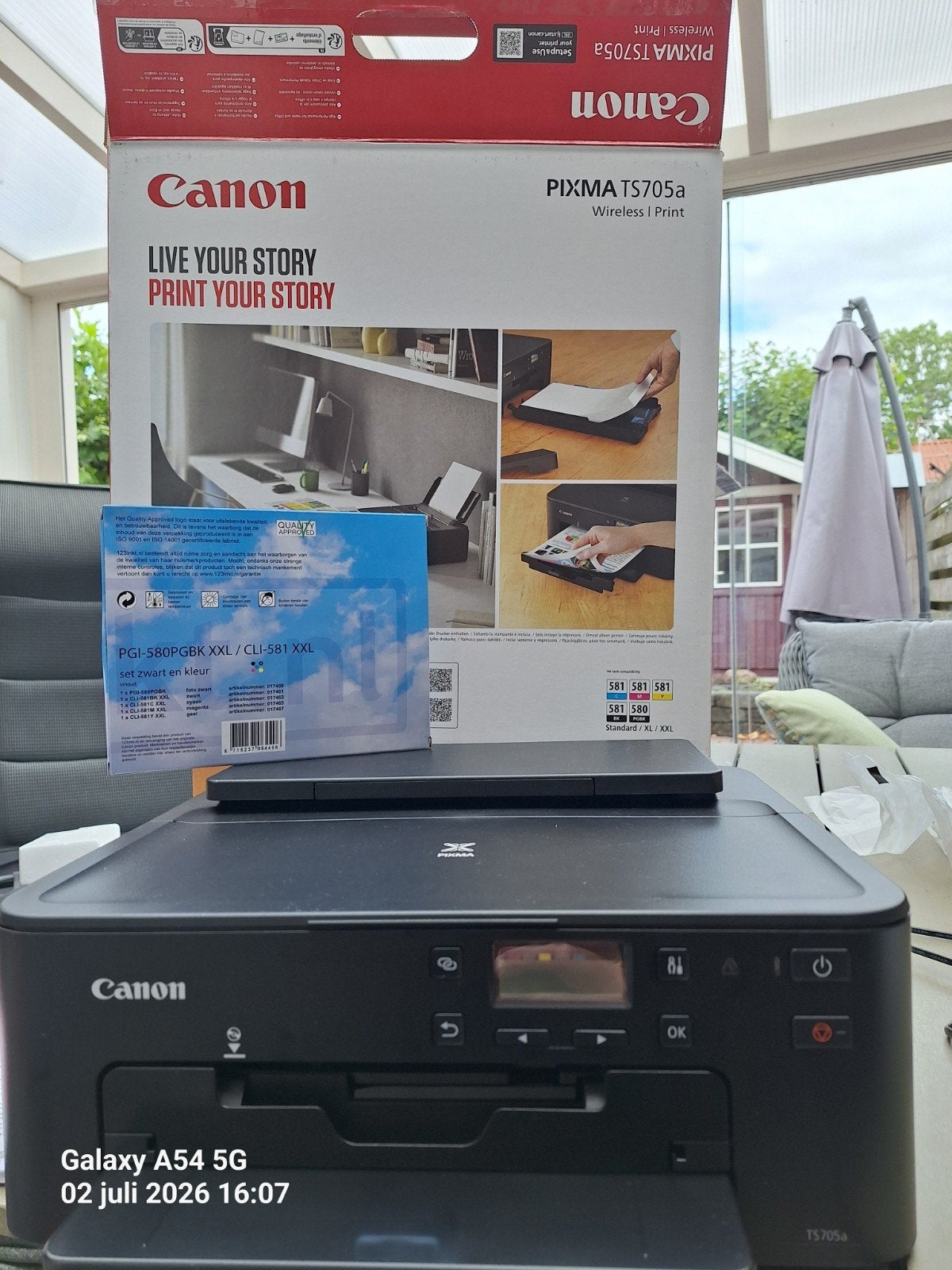 Canon PIXMA TS705a printer - Compacte en draadloze inkjet, Computers en Software, Printers, Kleur printen, Canon, Printer, Inkjetprinter