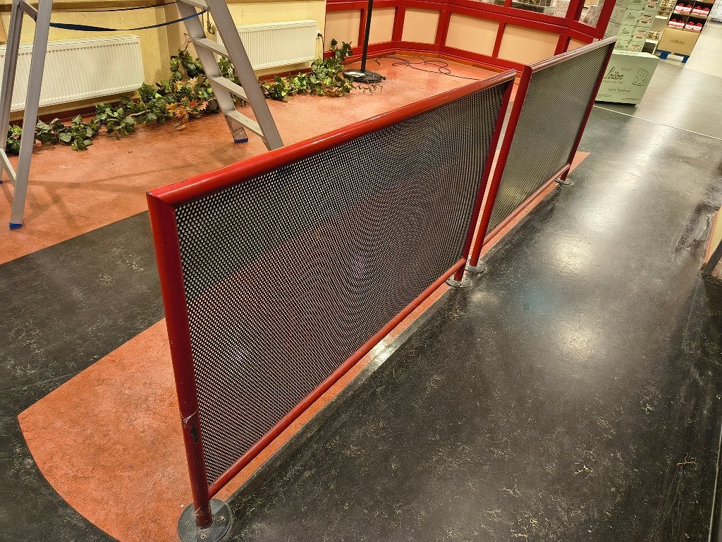 4 st. Metalen hek afscheiding hekwerk 170x1,05 m., Tuin en Terras, Tuinhekken en Hekwerk, Ophalen, Gebruikt, IJzer, Sierhekwerk