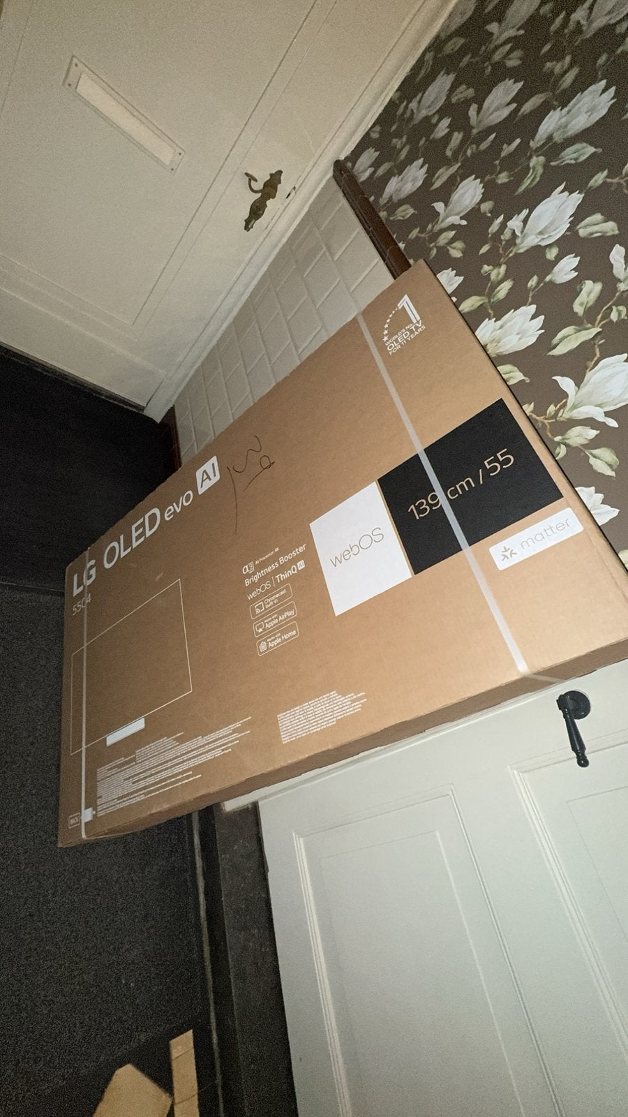 LG C4 55 OLED, Ophalen, Zo goed als nieuw, 100 cm of meer, 4k (UHD)