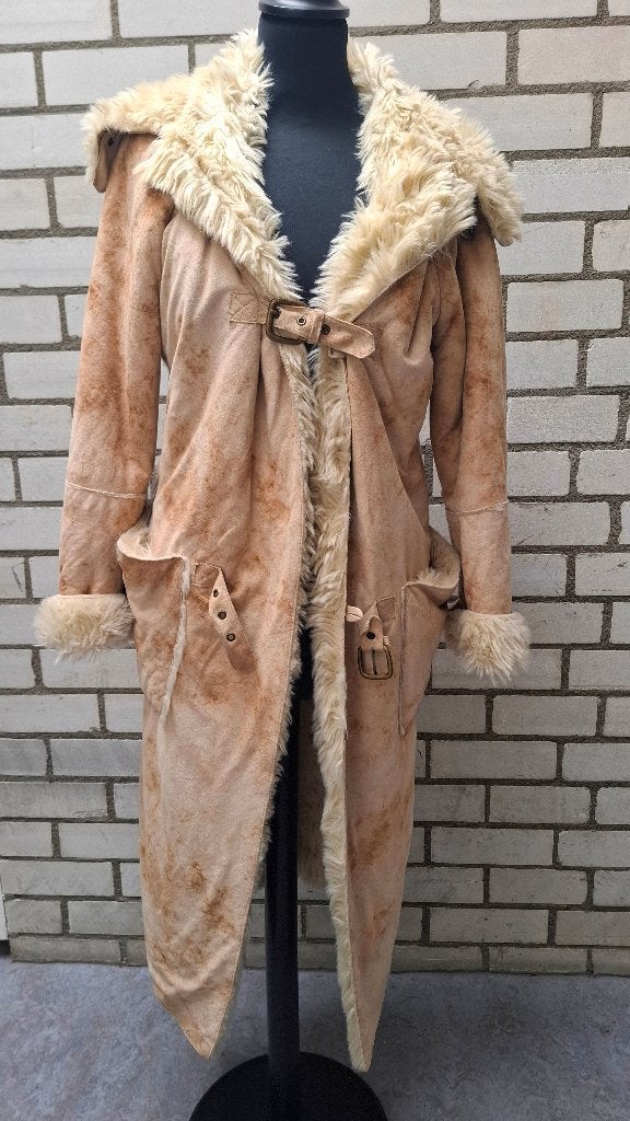 Vintage Armani Jeans faux shearling/imitatiebont maat 36, Armani, Blauw, Ophalen of Verzenden, Maat 36 (S)