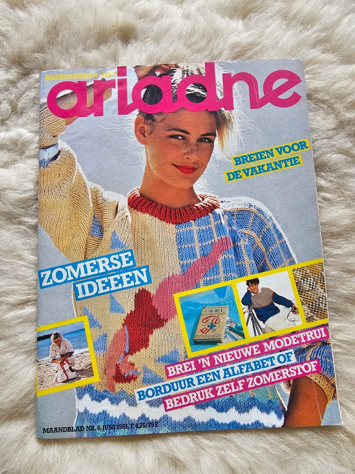 Vintage handwerk tijdschrift Ariadne Nr 6. 1981, Ophalen of Verzenden, Gelezen, Damesbladen