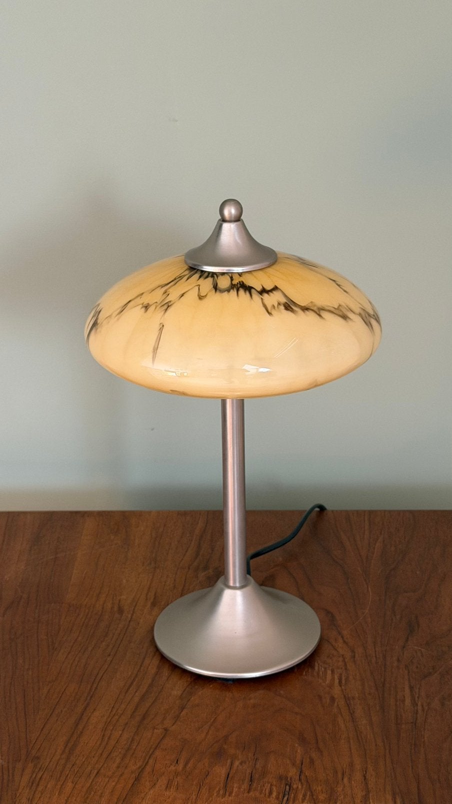 Vintage lamp bureaulamp tafellamp art deco stijl, Bureaulamp, Gebruikt, NB, E14 (klein)