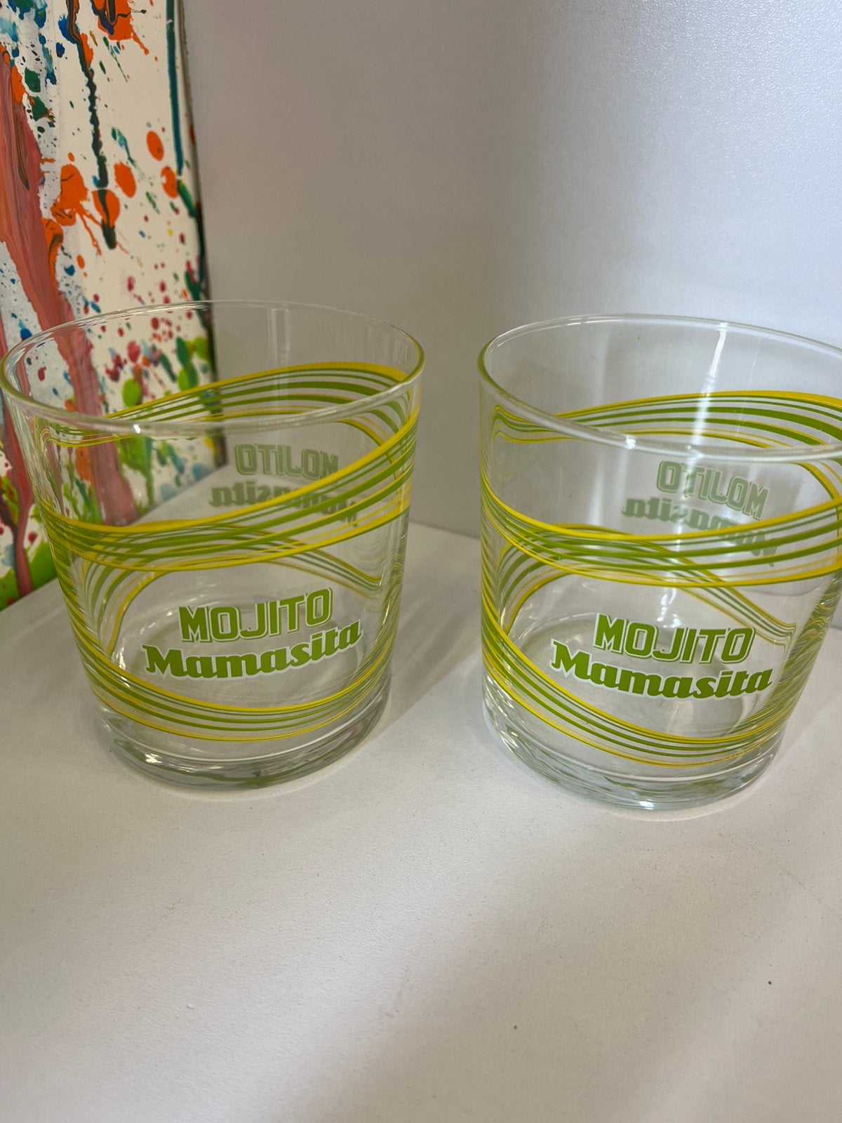 Mojito Mamasita glazen set van 2 glazen, Ophalen of Verzenden, Nieuw, Overige typen