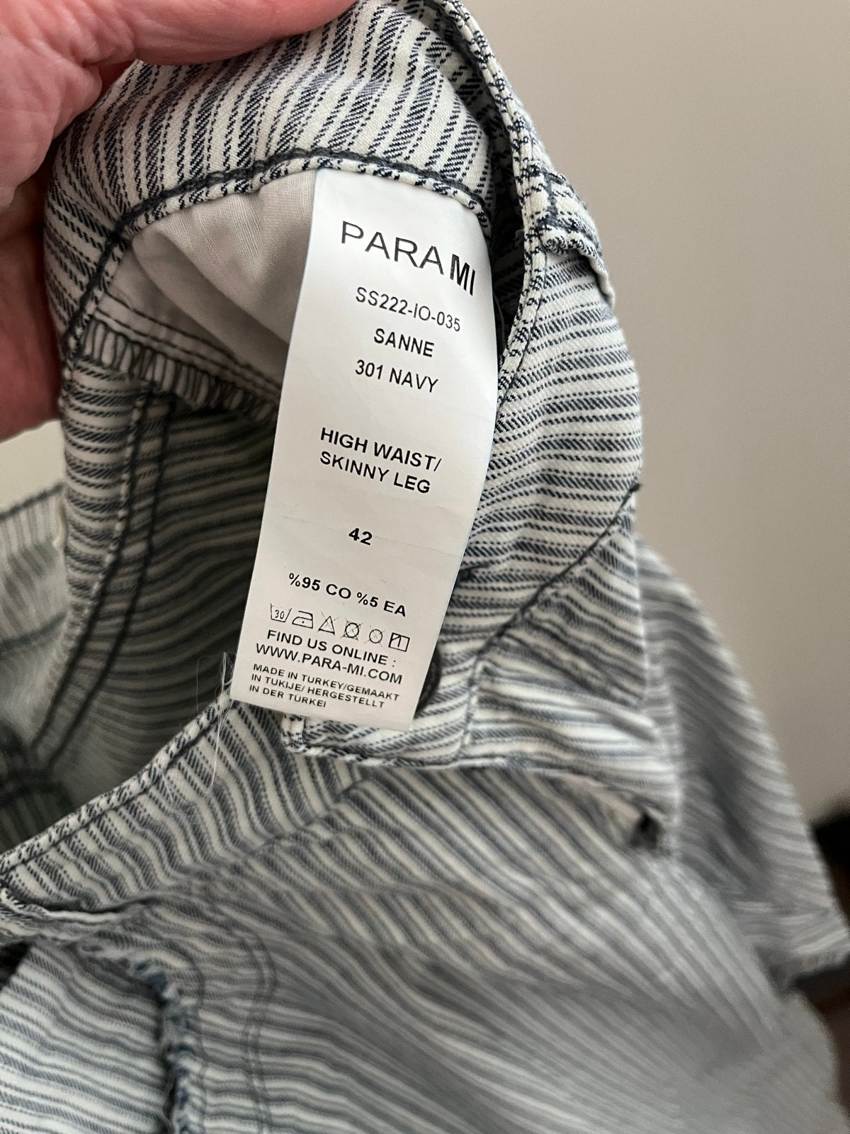 PARAMI Sanne High Waist Skinny Leg Jeans Maat 42, Kleding | Dames, Blauw, Maat 42/44 (L), Ophalen of Verzenden, Zo goed als nieuw