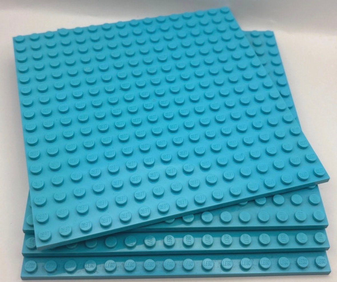 Lego platen 16x16 -medium azure, Verzenden, Gebruikt, Overige merken