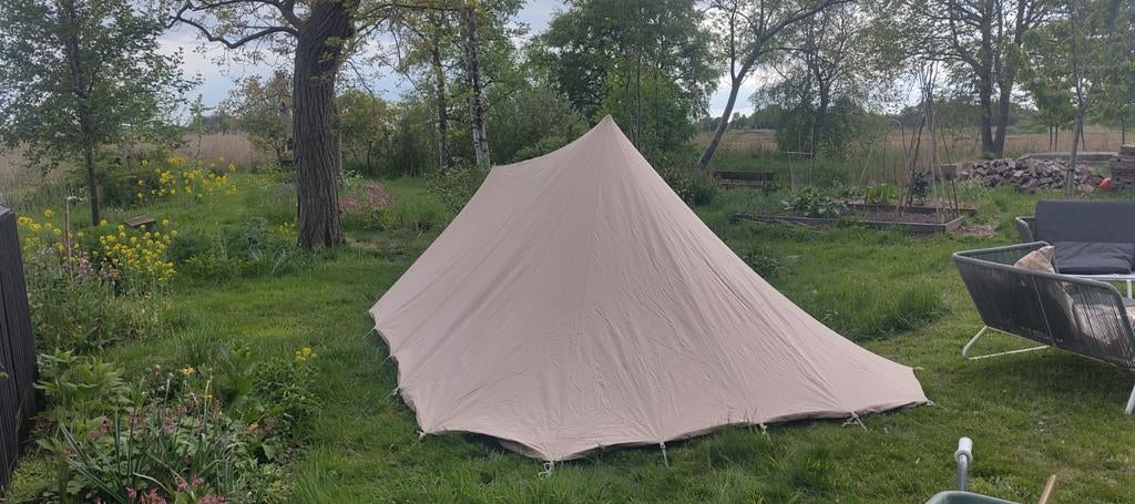 Lichtgewicht tent van stevig katoen, Caravans en Kamperen, Ophalen, Gebruikt