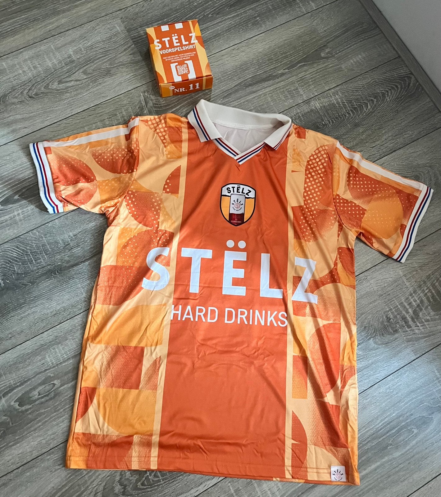 Wk oranje stelz voetbal shirt polo L XL voorspelshirt, Maat L, Ophalen of Verzenden, Nieuw, Shirt