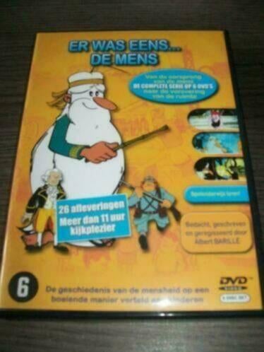 ER WAS EENS DE MENS (6-disc box) in nieuwstaat, Cd's en Dvd's, Europees, Tekenfilm, Verzenden, Boxset