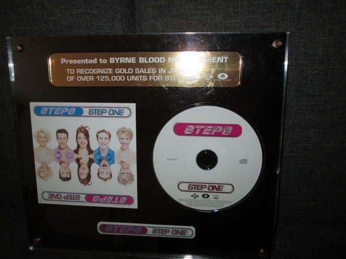Original Steps "Step One" Gold Record Award Sales Disc, Ophalen of Verzenden, Gebruikt, Boek, Tijdschrift of Artikel