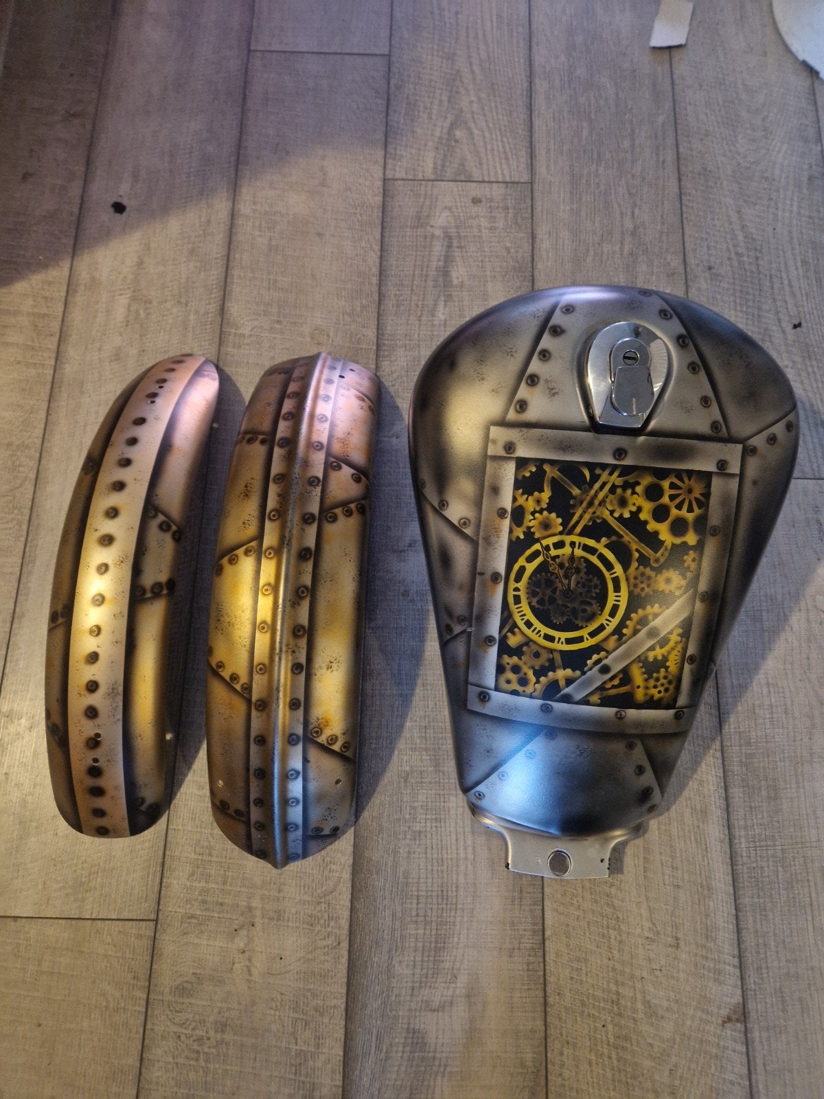 Honda shadow benzinetank en spadborden, Ophalen of Verzenden, Gebruikt