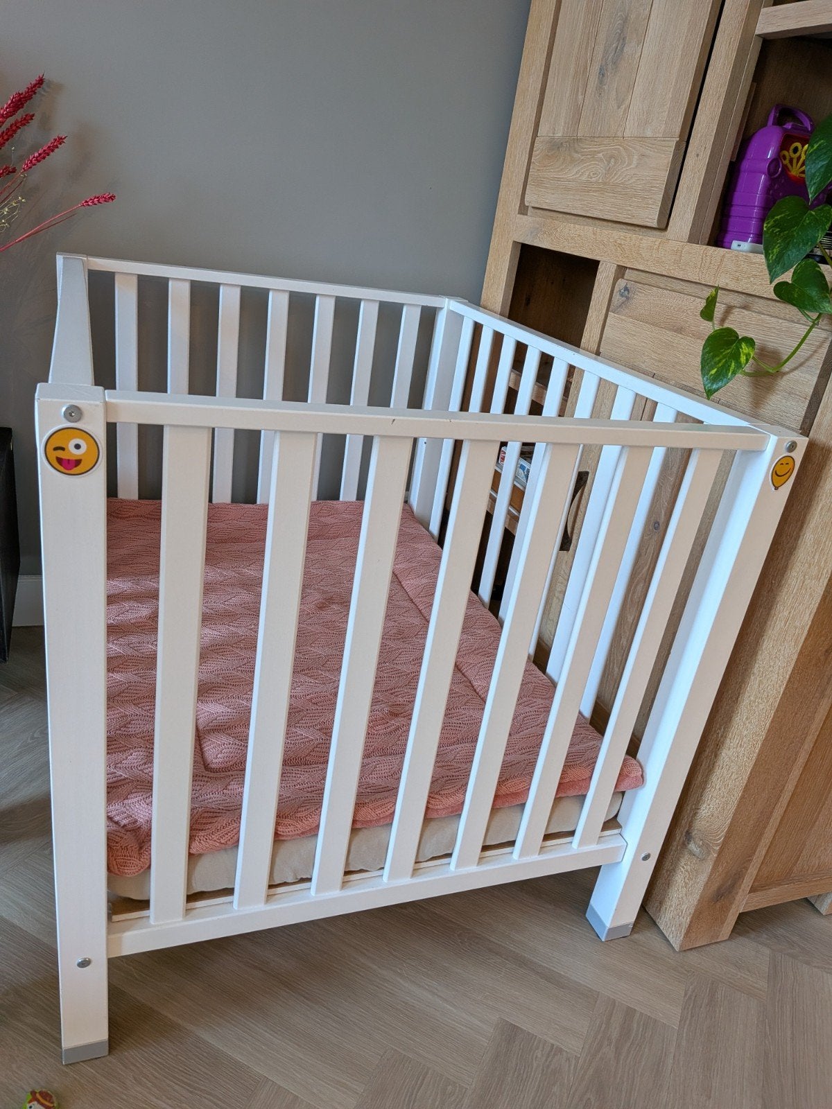 Babybox in hoogte verstelbaar met matras en topper, Kinderen en Baby's, Boxen, Ophalen