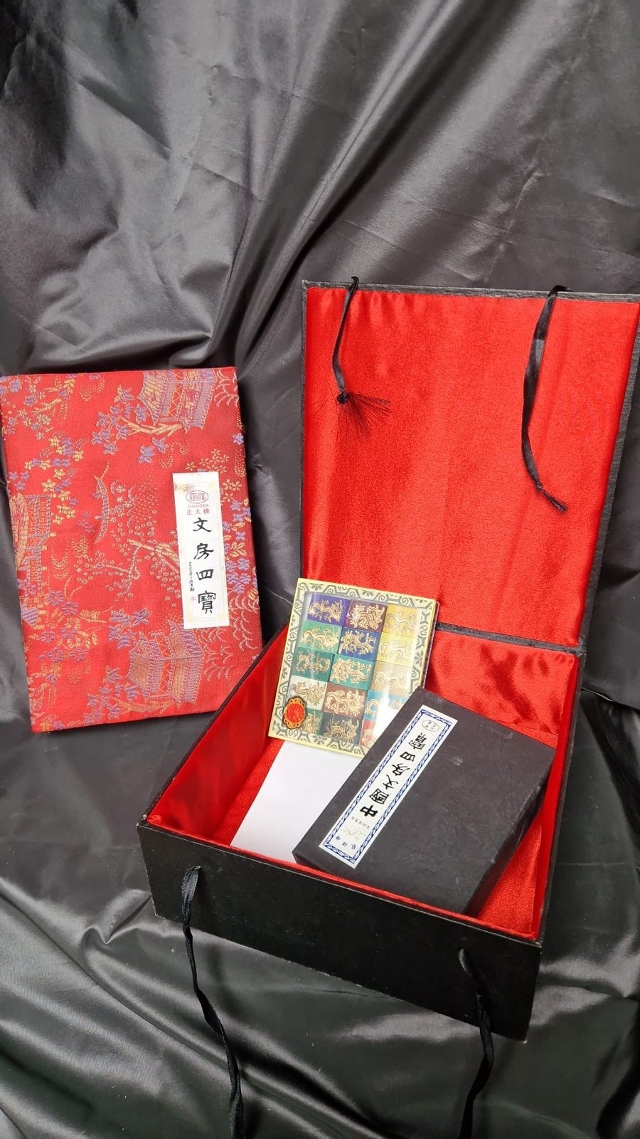 Chinese Kalligrafie Set met Kwasten, Inkt en Stempels, Overige thema's, Meerkleurig, Zo goed als nieuw, Knutselset
