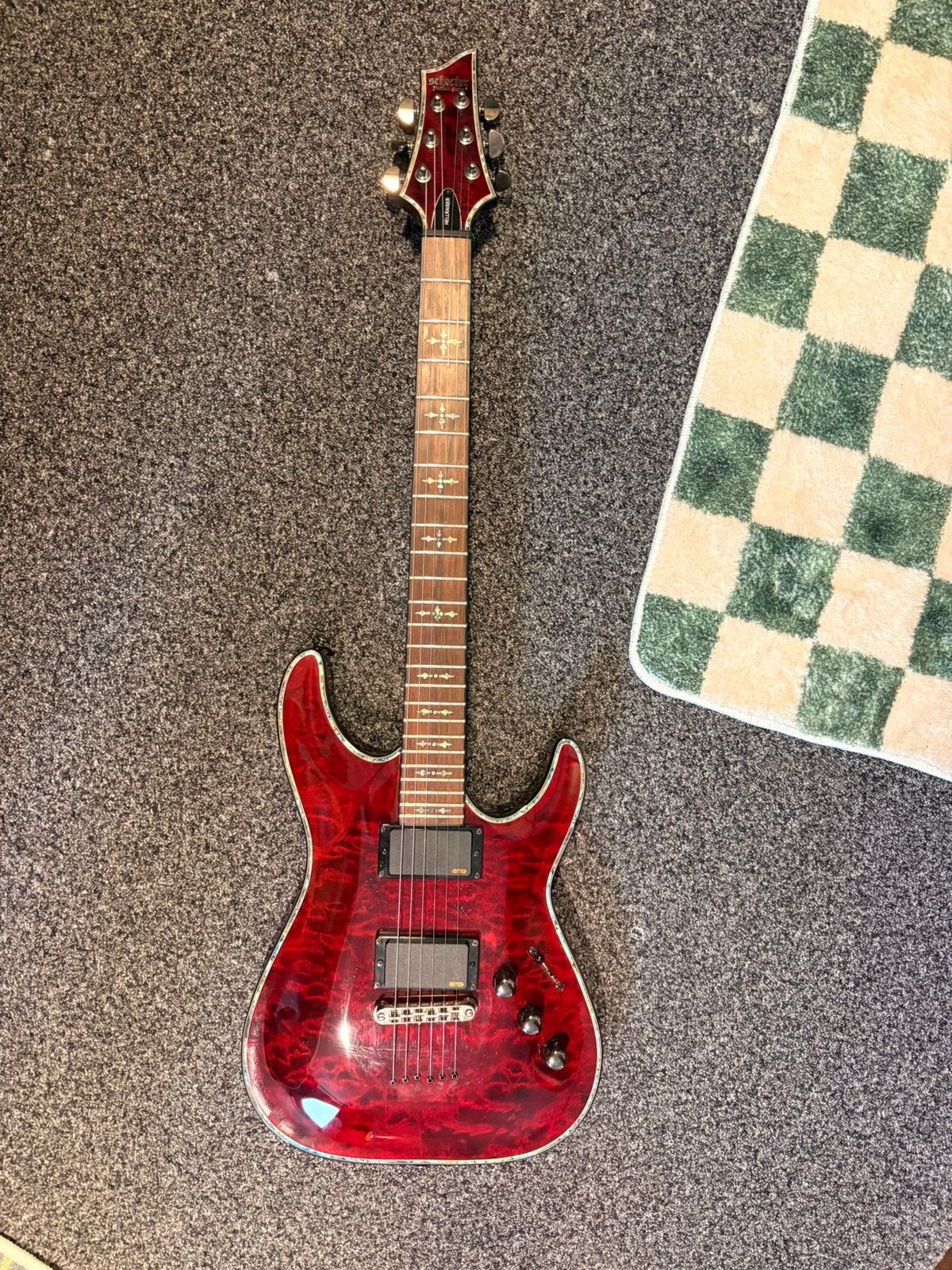 Schecter Hellraiser C-1, Muziek en Instrumenten, Ophalen of Verzenden, Zo goed als nieuw, Solid body, Overige merken