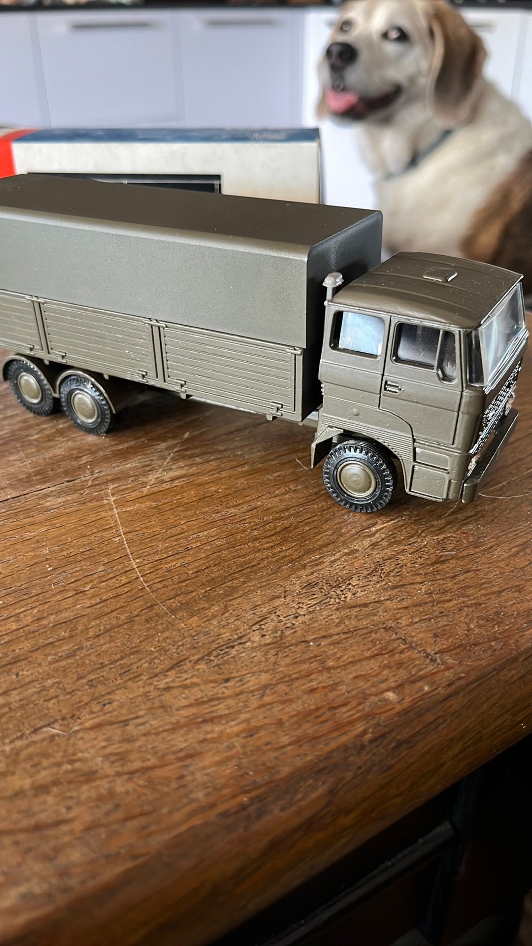 Lion Car 1/50 Daf 2800 vrachtwagen nr.66 legeruitvoering, Hobby en Vrije tijd, Modelauto's | 1:50, Ophalen of Verzenden, Nieuw