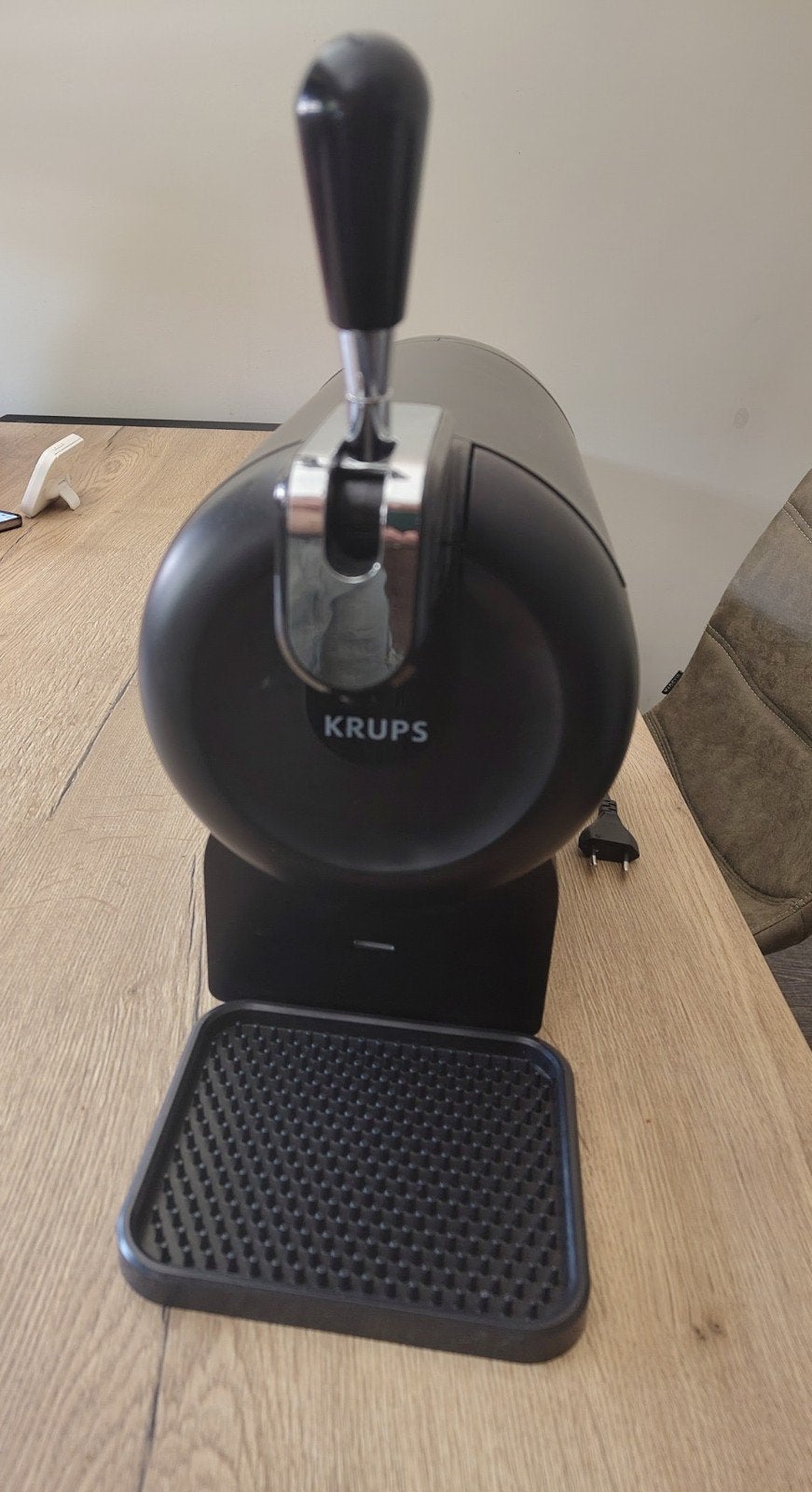 Krups The Sub Compact thuistap - Zwart bier bar tap mancave, Ophalen, Zo goed als nieuw, Krups