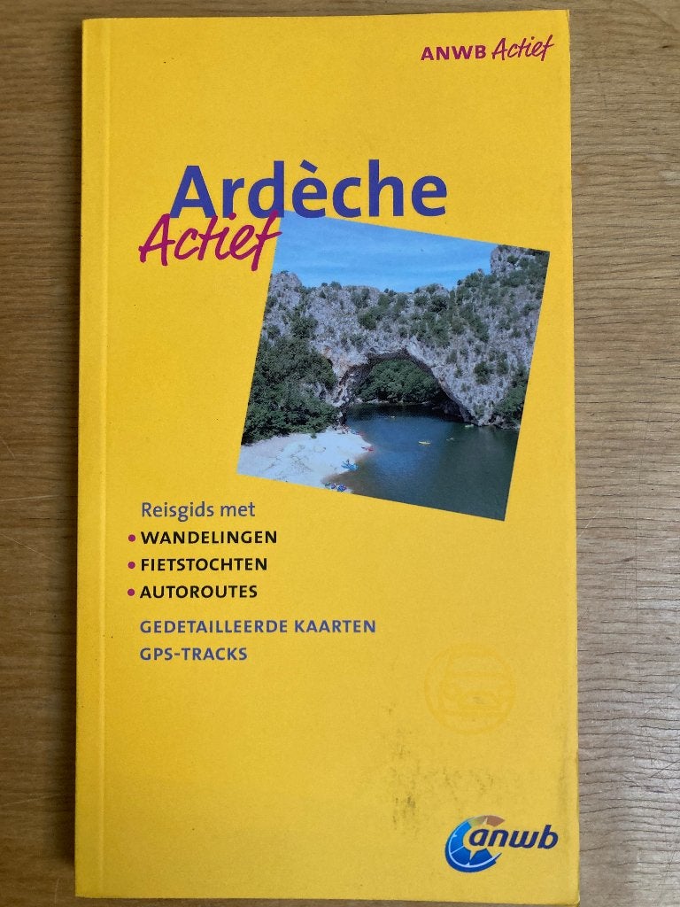 Ardeche, reisgids ANWB Actief, ANWB, Europa, Ophalen of Verzenden, Zo goed als nieuw