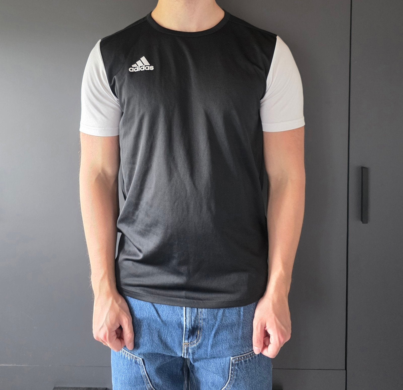 Adidas Estro 19 voetbalshirt / trainingsshirt – maat M, Maat 48/50 (M), Zwart, Ophalen of Verzenden, Zo goed als nieuw