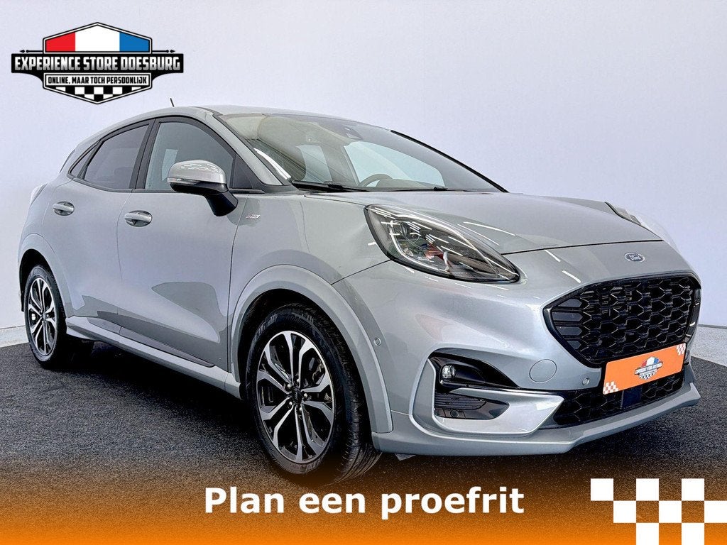 Ford Puma 1.0 EcoBoost Hybrid Titanium ST Line Sportief, lux, Auto's, Ford, Euro 6, Met garantie (alle), 665 kg, Bedrijf