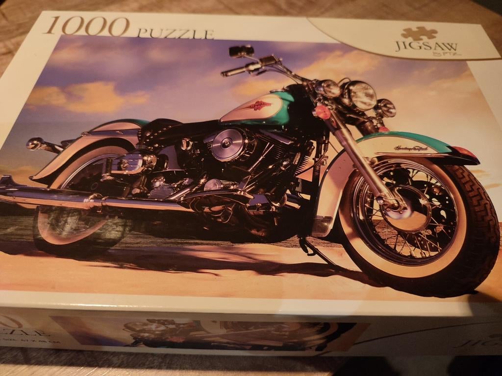 Legpuzzel 1000 stukjes - Harley Davidson motor, Hobby en Vrije tijd, Denksport en Puzzels, Ophalen of Verzenden
