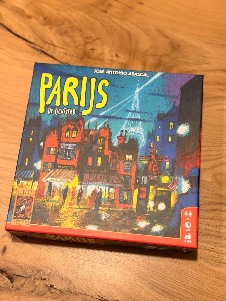 Parijs - bordspel voor 2 personen, Hobby en Vrije tijd, Een of twee spelers, Ophalen of Verzenden, Zo goed als nieuw, 999 Games