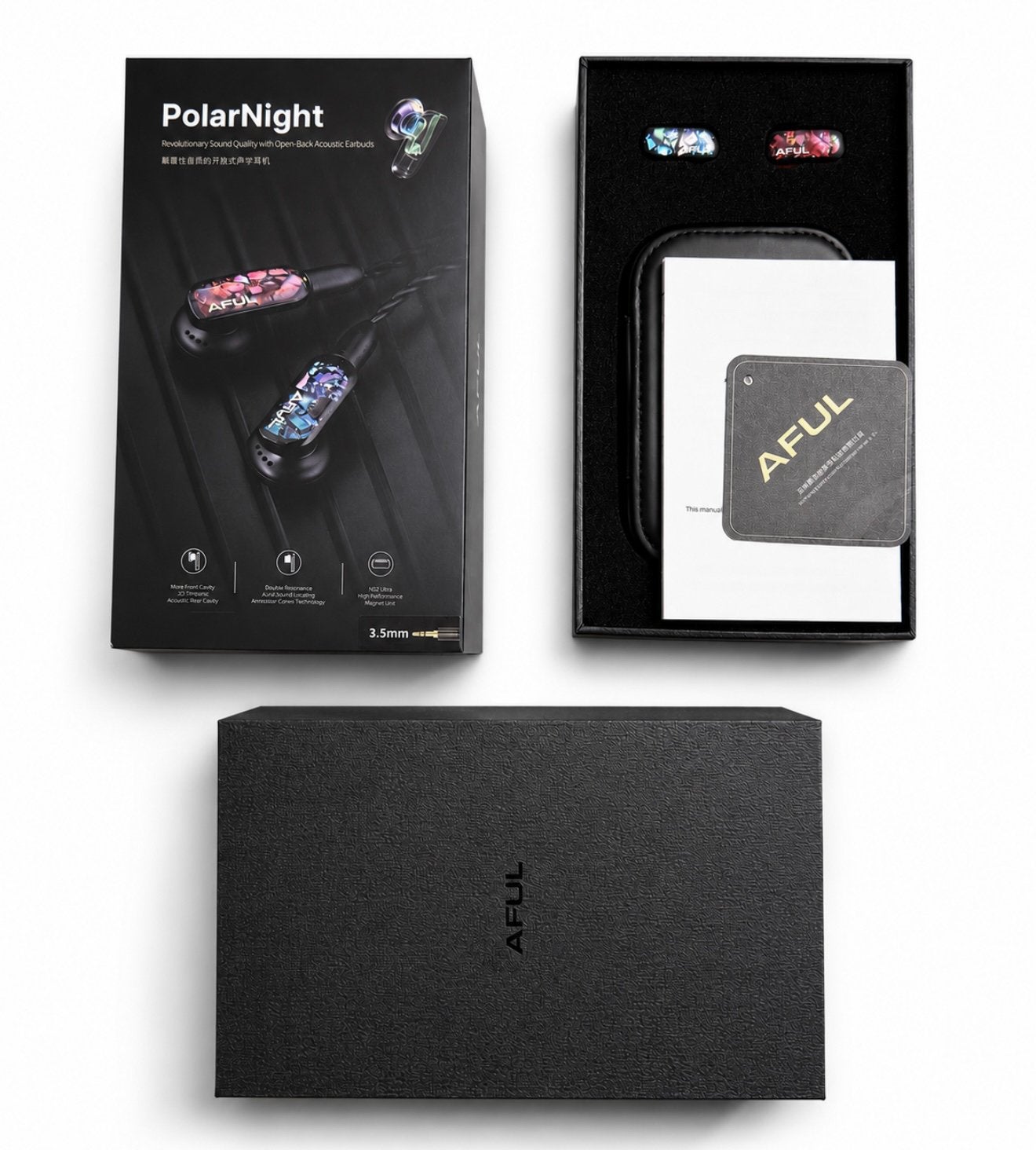 AFUL PolarNight Flathead Earbuds 3.5mm - Zo goed als nieuw, Overige merken, In-ear, Ophalen of Verzenden, Zo goed als nieuw