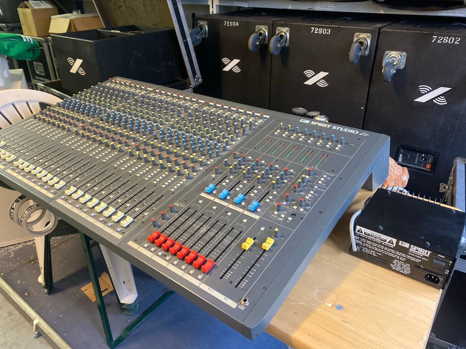 Soundcraft Spirit Studio LC Mengpaneel met Voeding, Ophalen of Verzenden, Gebruikt, 20 kanalen of meer, Microfooningang