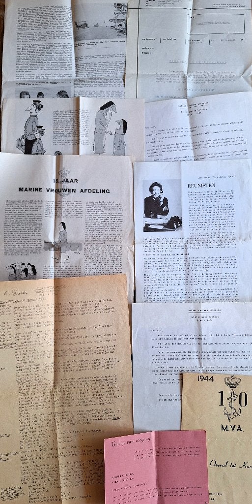 MARVA 10 jarig-15 jarig-20 jarig jubileum info + Ontslagbrie, Verzamelen, Ophalen of Verzenden, Marine, Nederland, Boek of Tijdschrift