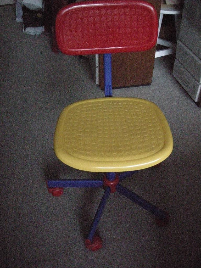 Bureaustoel Puzzle Ikea Memphis design '80 - zgan, Ophalen, Zo goed als nieuw, Stoel(en)