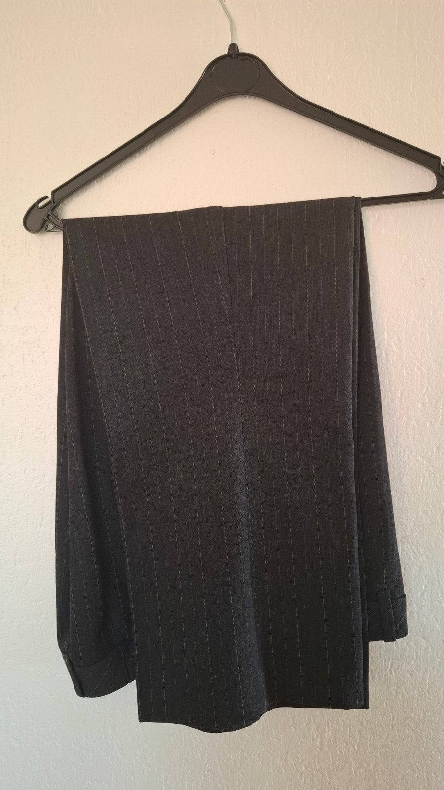 Gestreepte pantalon, donkergrijs, Kleding | Heren, Broeken en Pantalons, Onbekend, Overige maten, Ophalen of Verzenden, Grijs