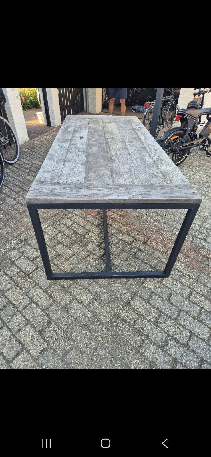 Tuintafel 1 x 2.20 m