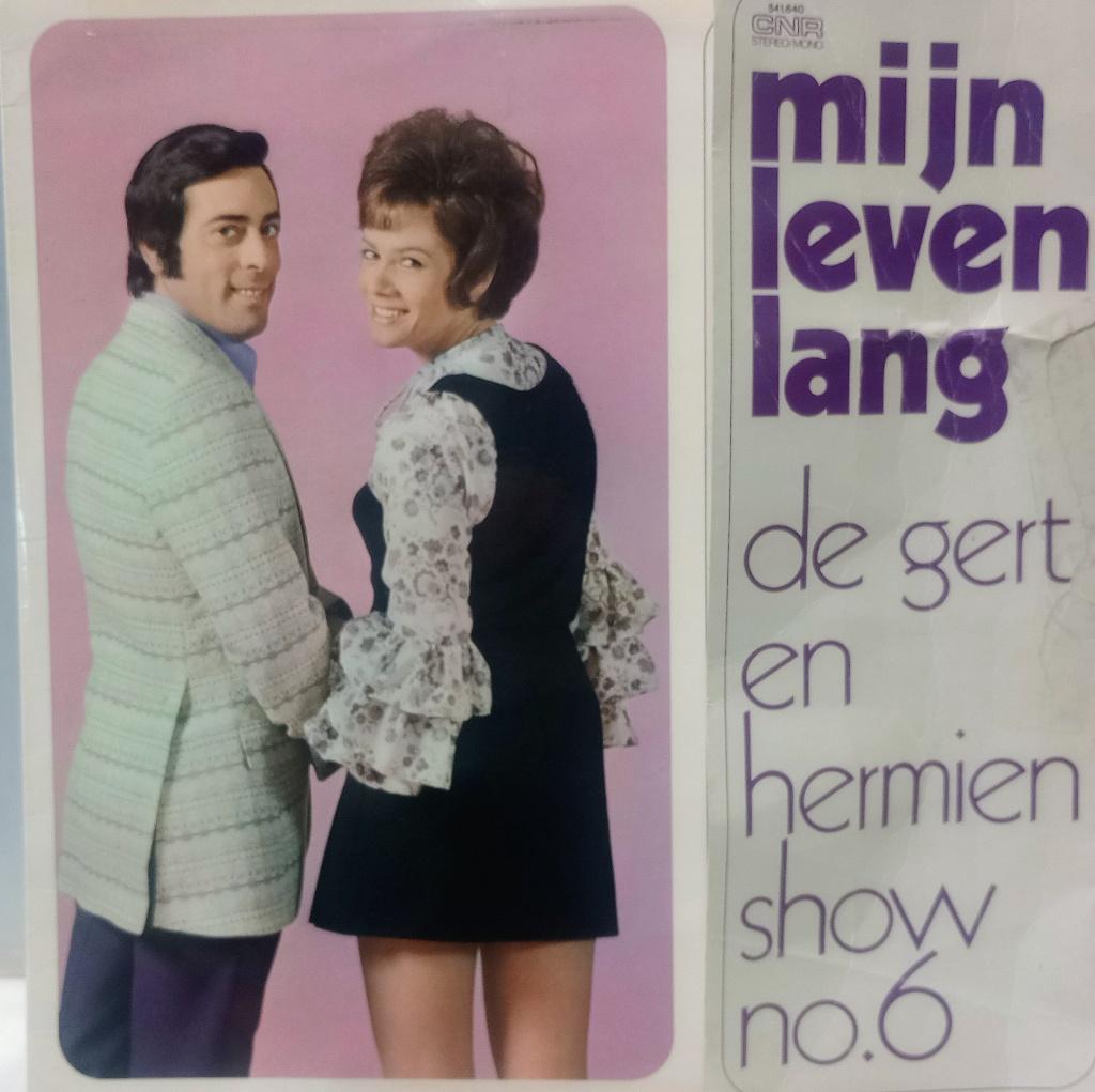 gert en hermien show no.6 - gesigneerd, Gebruikt, Ophalen of Verzenden, Levenslied of Smartlap, 12 inch