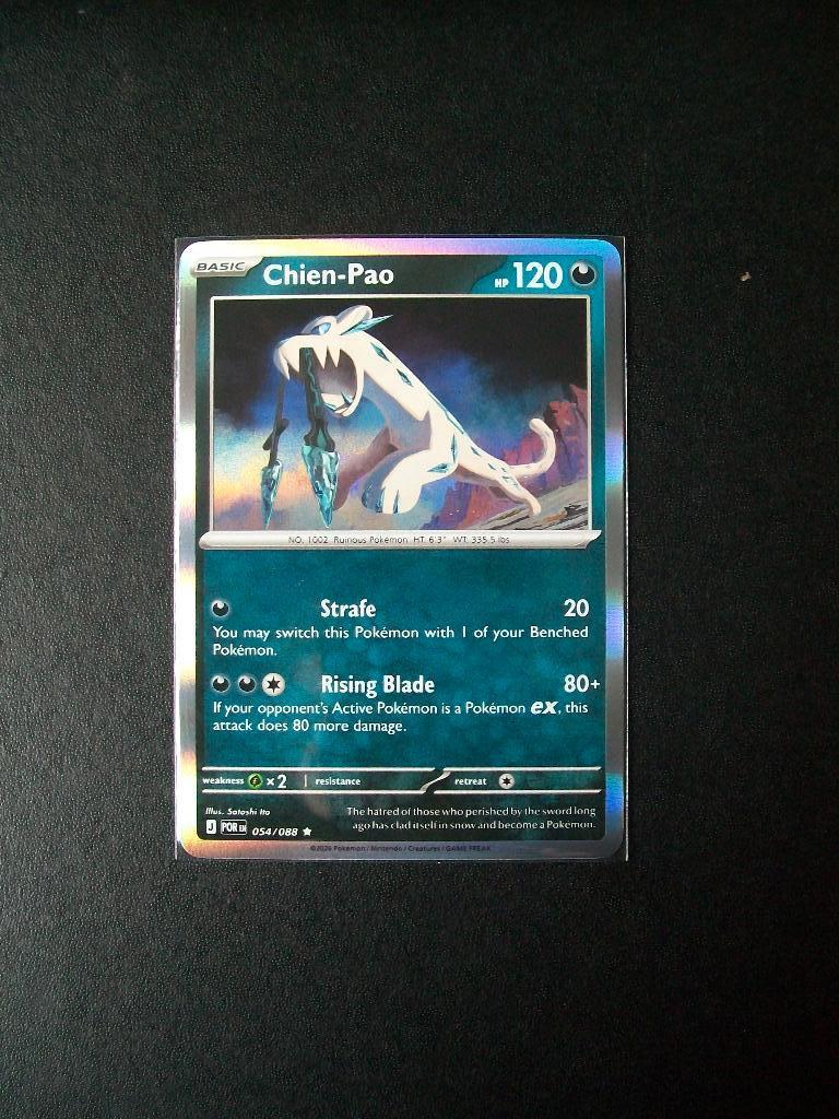 9930. Nieuwe Pokemon Kaart Holo Rare CHIEN-PAO HP120 054/088, Verzenden, Nieuw, Losse kaart, Foil