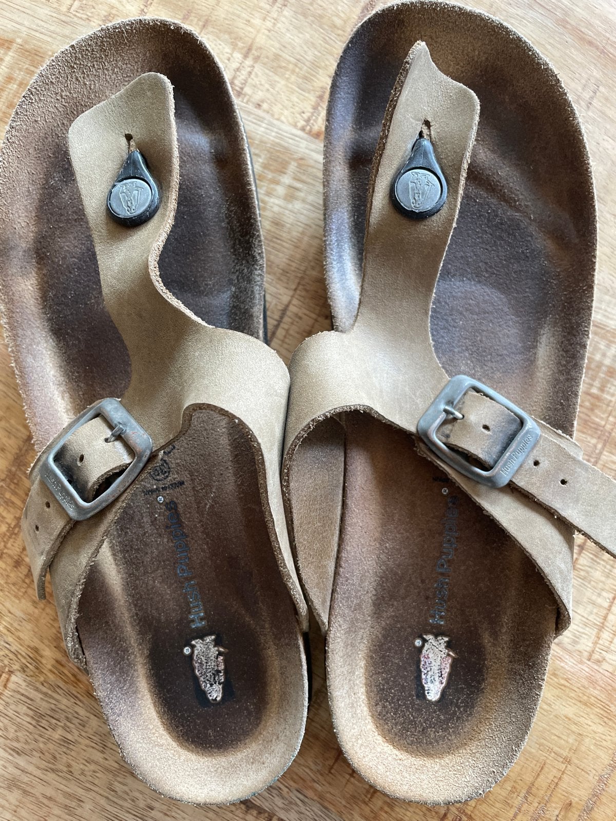Hush Puppies sandalen maat 38, Ophalen of Verzenden, Gedragen, Beige, Sandalen of Muiltjes