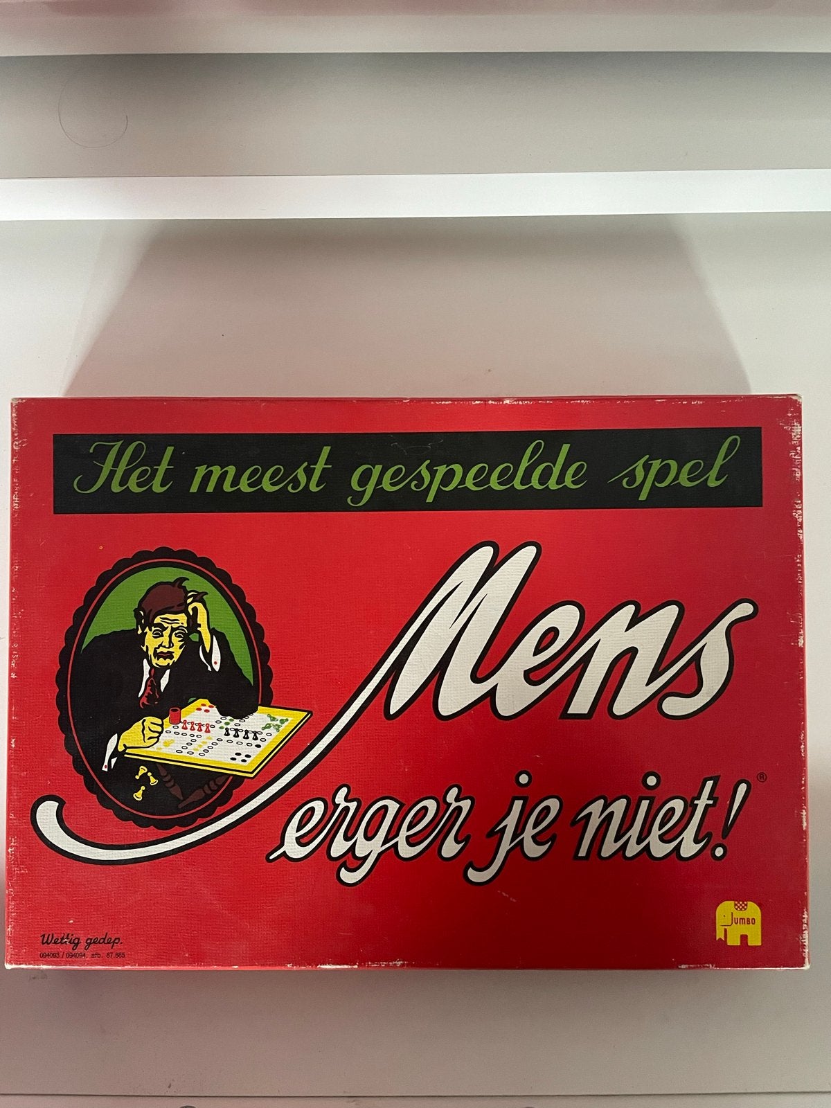 Vintage bordspel Mens erger je niet! - Compleet, Hobby en Vrije tijd, Gezelschapsspellen | Bordspellen, Drie of vier spelers, Ophalen