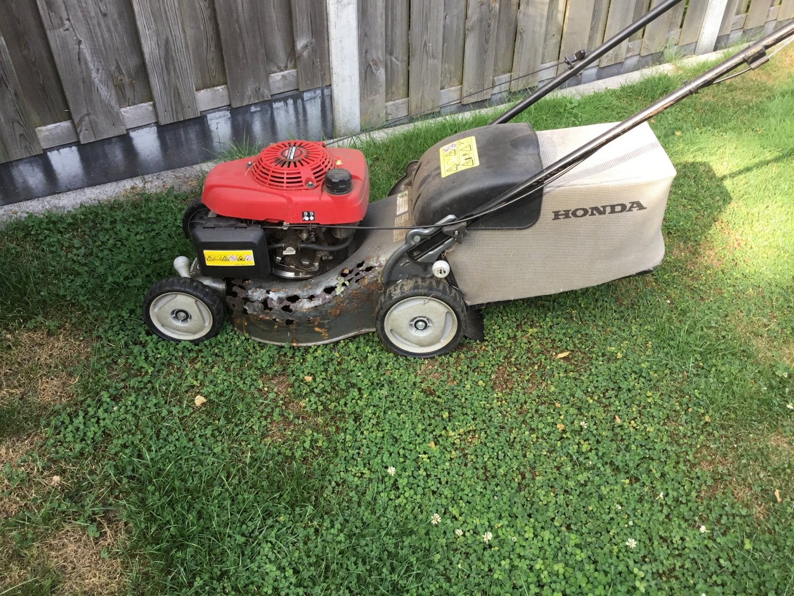 Honda Benzine Grasmaaier - Opknapper, Tuin en Terras, Grasmaaiers, Ophalen, Cirkelmaaier, Gebruikt, 40 t/m 49 cm