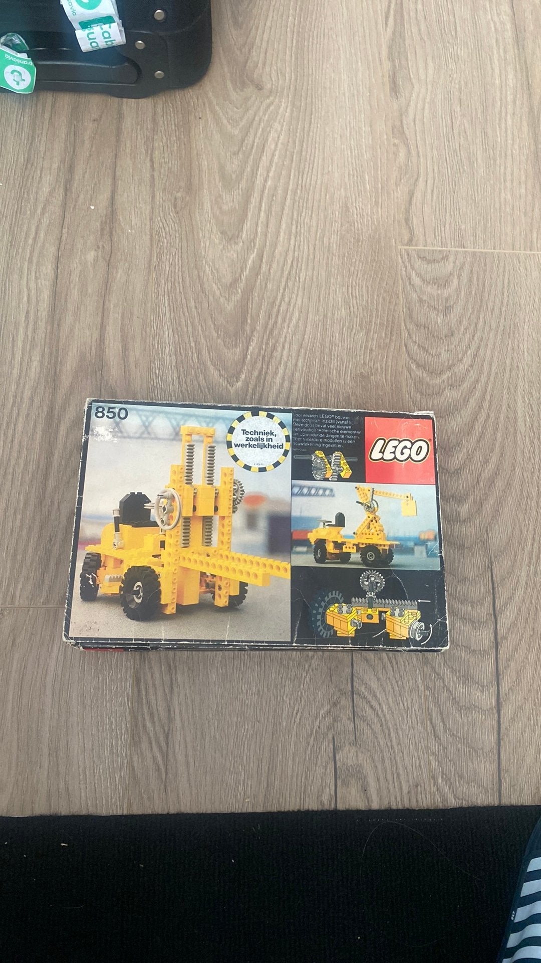 Lego set 850 fork heftruck met instructie en binnenboxen, Ophalen of Verzenden, Gebruikt