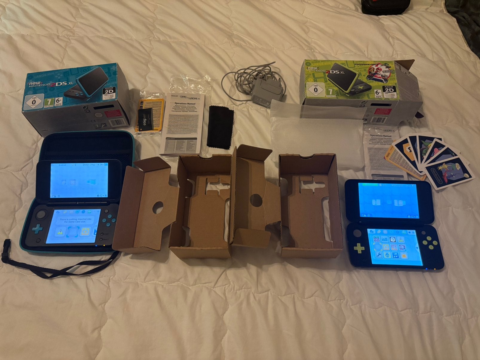 Losse verkoop 2x New Nintendo 2DS XL, Compleet in doos (CIB), Ophalen of Verzenden, Zo goed als nieuw, Overige modellen