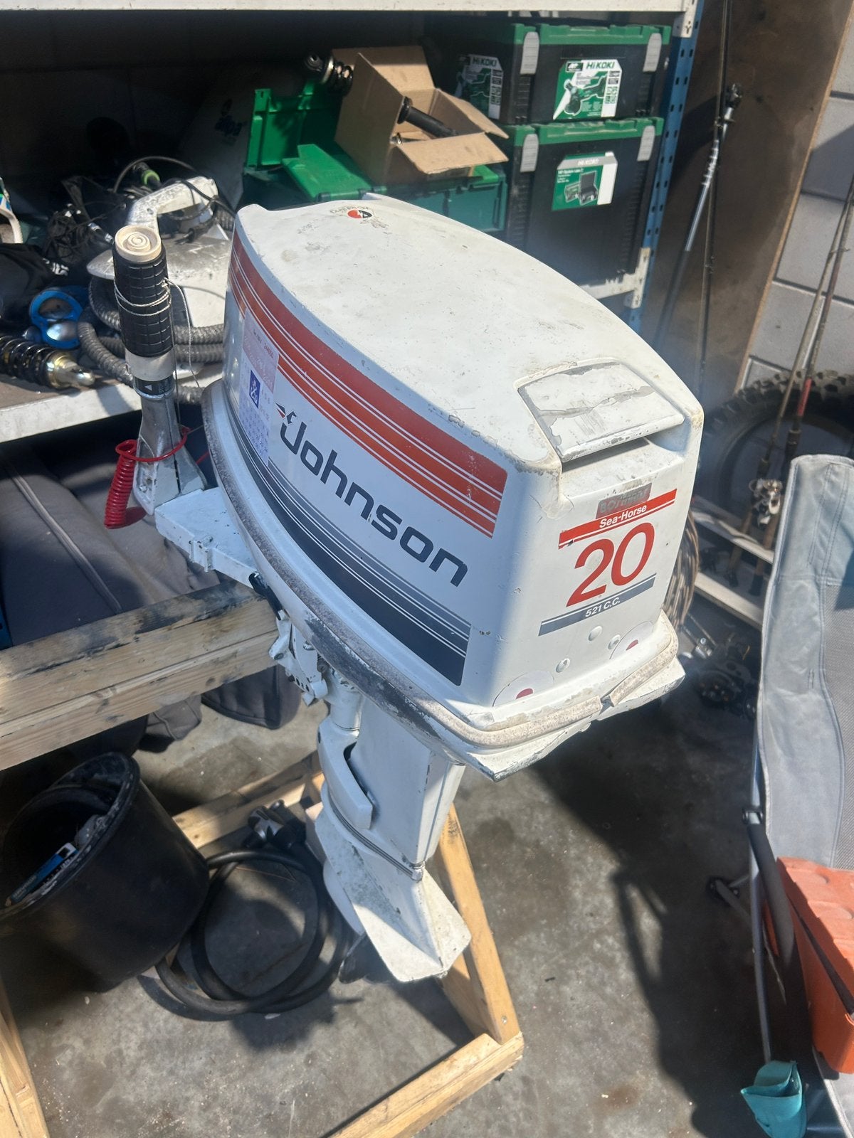 Johnson 20pk, Watersport en Boten, Ophalen, Zo goed als nieuw, Motor en Techniek, Motorboot