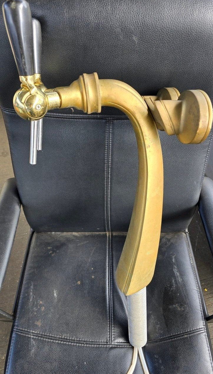 Hertog Jan Tapkraan - Dubbele Messing Bier Tap, Ophalen of Verzenden