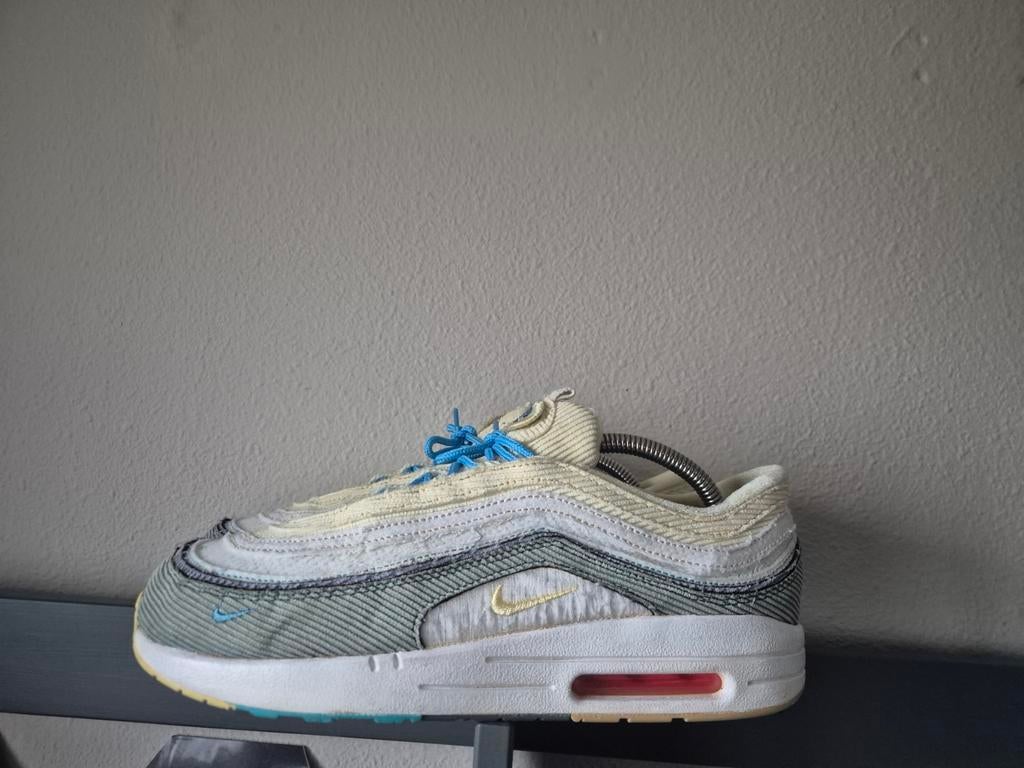 Nike air max 1 87 43  sw sean wotherspoon custom bleached, Kleding | Heren, Schoenen, Nieuw, Overige kleuren, Ophalen