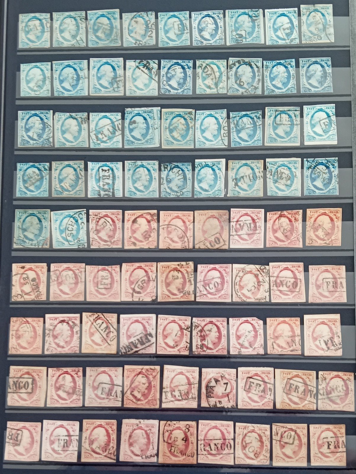 NVPH 1/3 1-3 1 2 3 MEGA COLLECTIE 260X Gestempeld Zie & Lees, Ophalen of Verzenden, T/m 1940