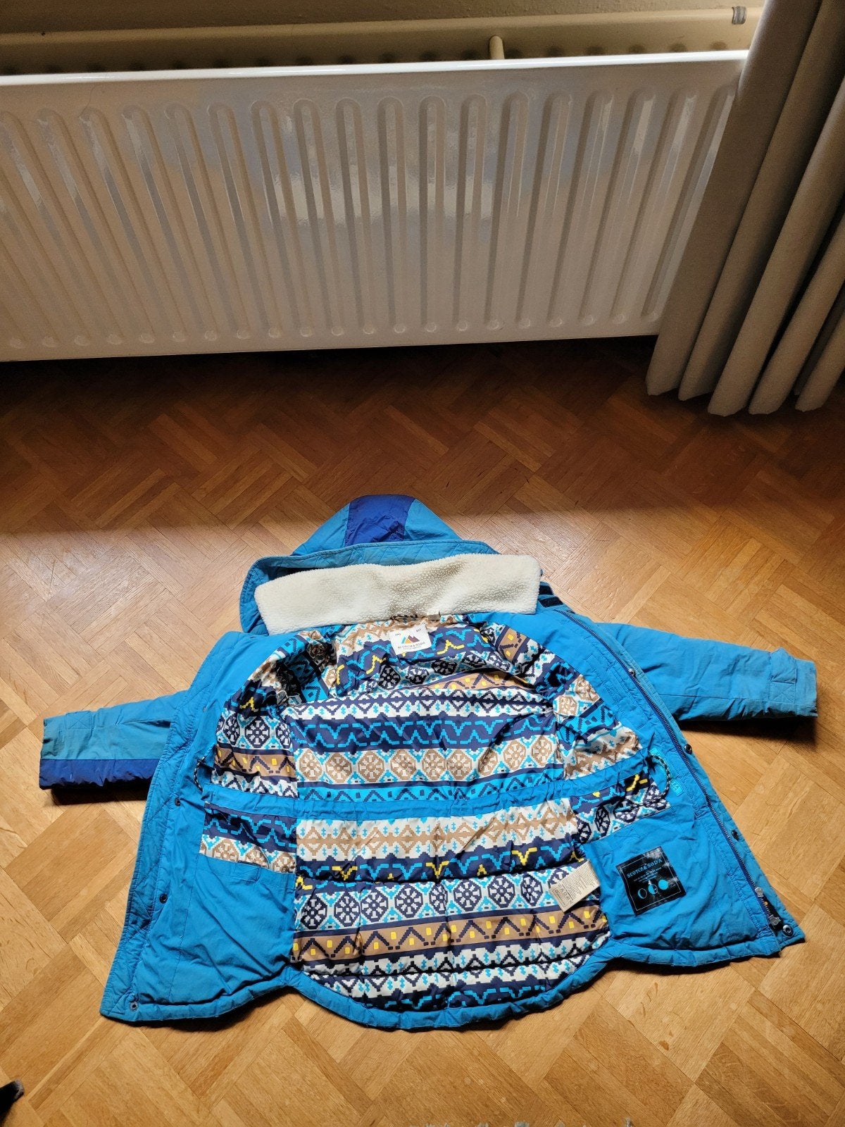 Scotch & Soda winterjas voor kinderen - Blauw, maat 134/140, Gebruikt, Jongen of Meisje, Ophalen of Verzenden, Scotch & Soda