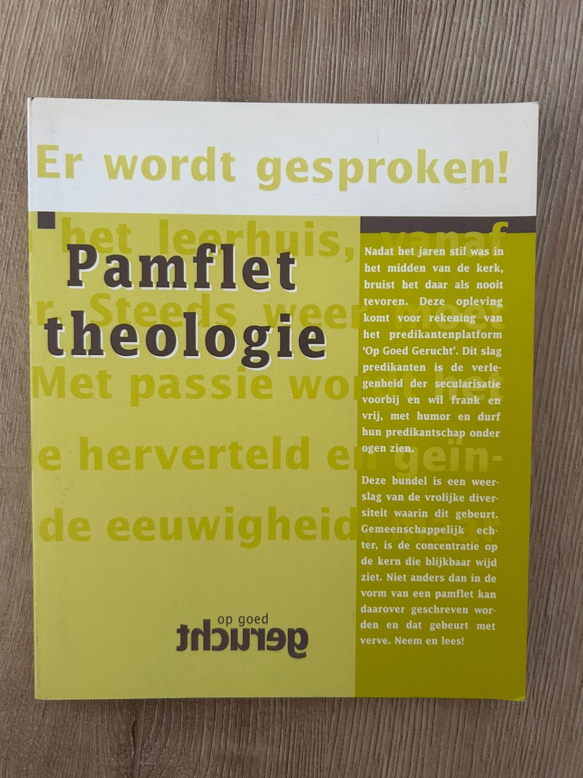 Pamflettheologie - P.J.G. Jeroense & E.J. de Weijer, Ophalen of Verzenden, Zo goed als nieuw