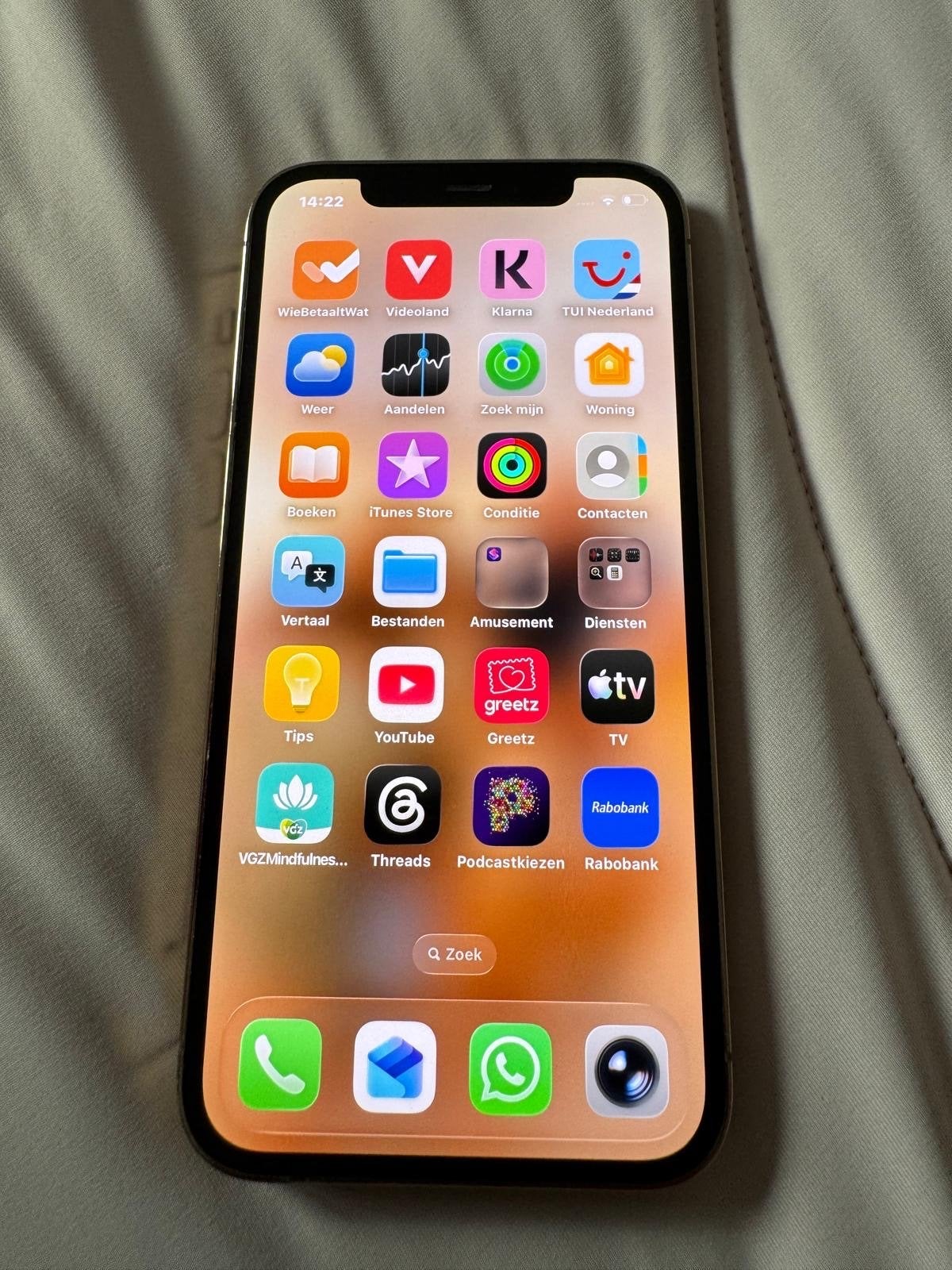 iPhone 12 Pro Goud 128GB - Zo goed als nieuw, Telecommunicatie, 128 GB, Zo goed als nieuw, Zonder simlock, Zonder abonnement