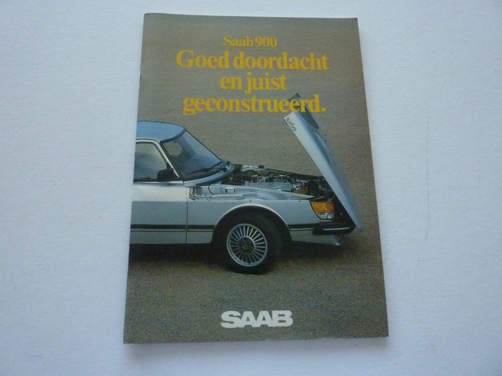 Folder SAAB 900 (1982), Boeken, Ophalen of Verzenden, Zo goed als nieuw, Overige merken