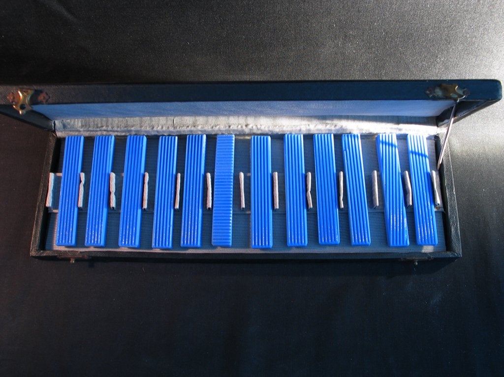 Bijzondere antieke messenleggers glas Art Deco. 1933, Ophalen of Verzenden