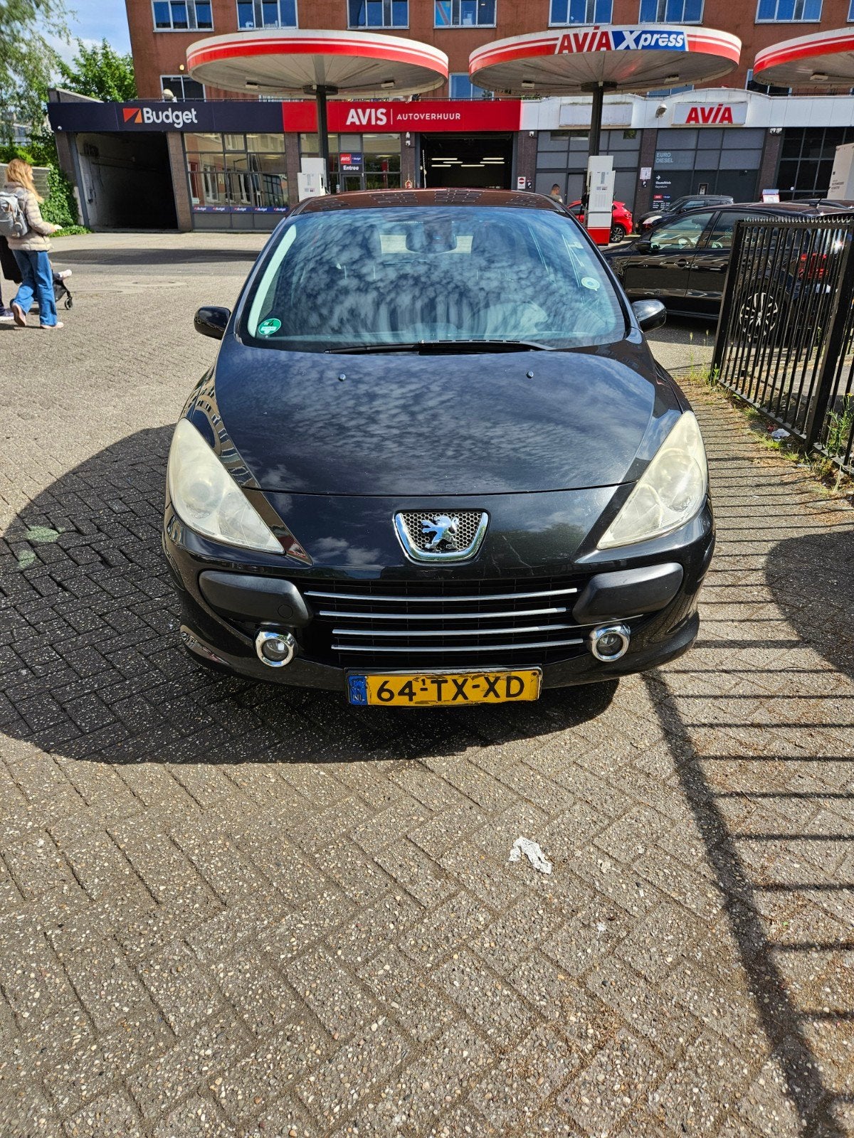 Peugeot 307 1.6 16V 5DR 2007 Zwart met airco!, Auto's, Peugeot, Voorwielaandrijving, 4 cilinders, 635 kg, Zwart