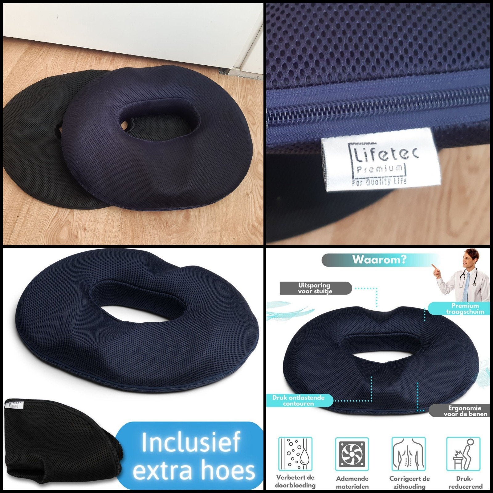 Lifetec Premium Ringkussen / Donut Kussen, Ophalen of Verzenden