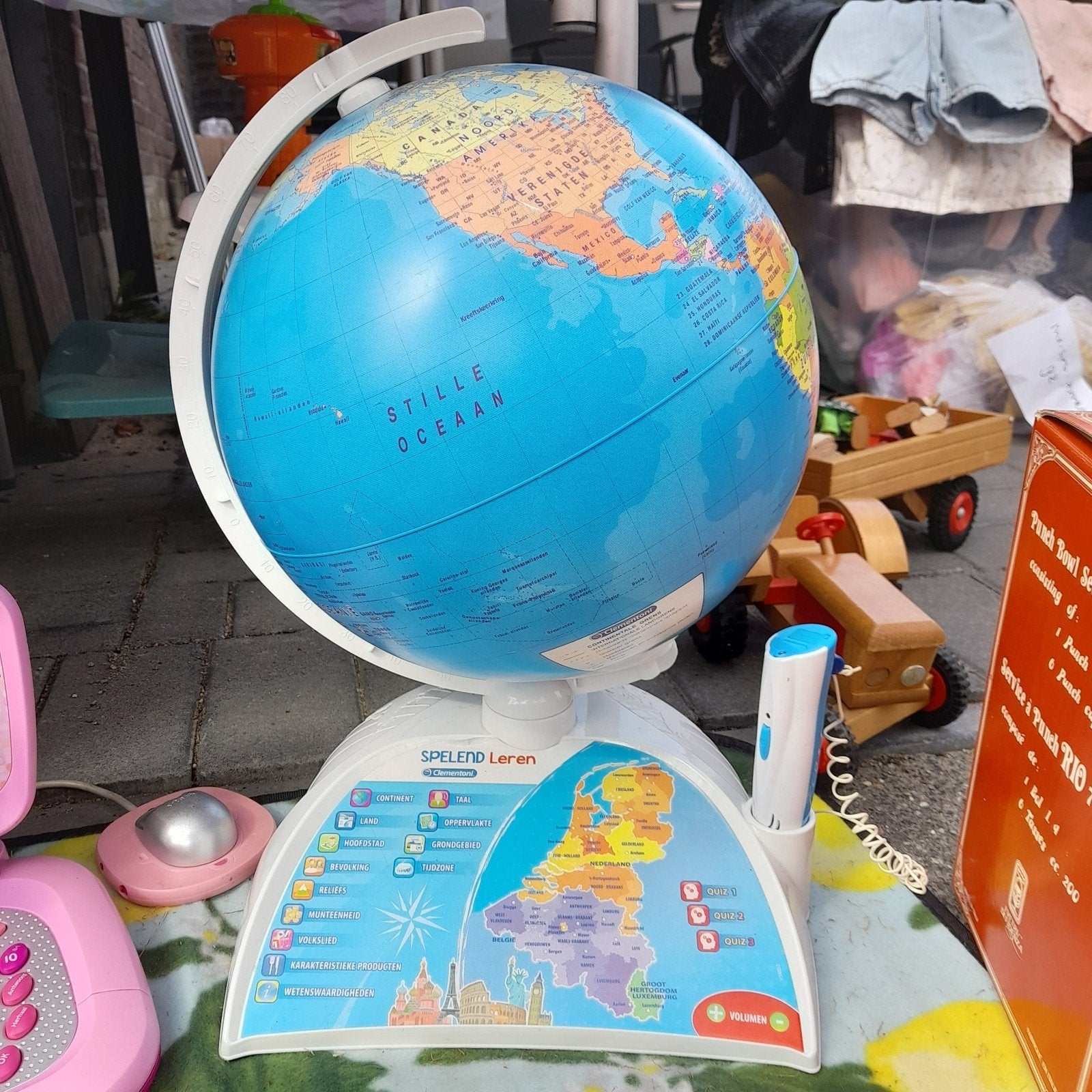 clementoni interactieve Wereldbol met App en pratende pen, Ophalen, Gebruikt, Taal en Lezen, Met geluid